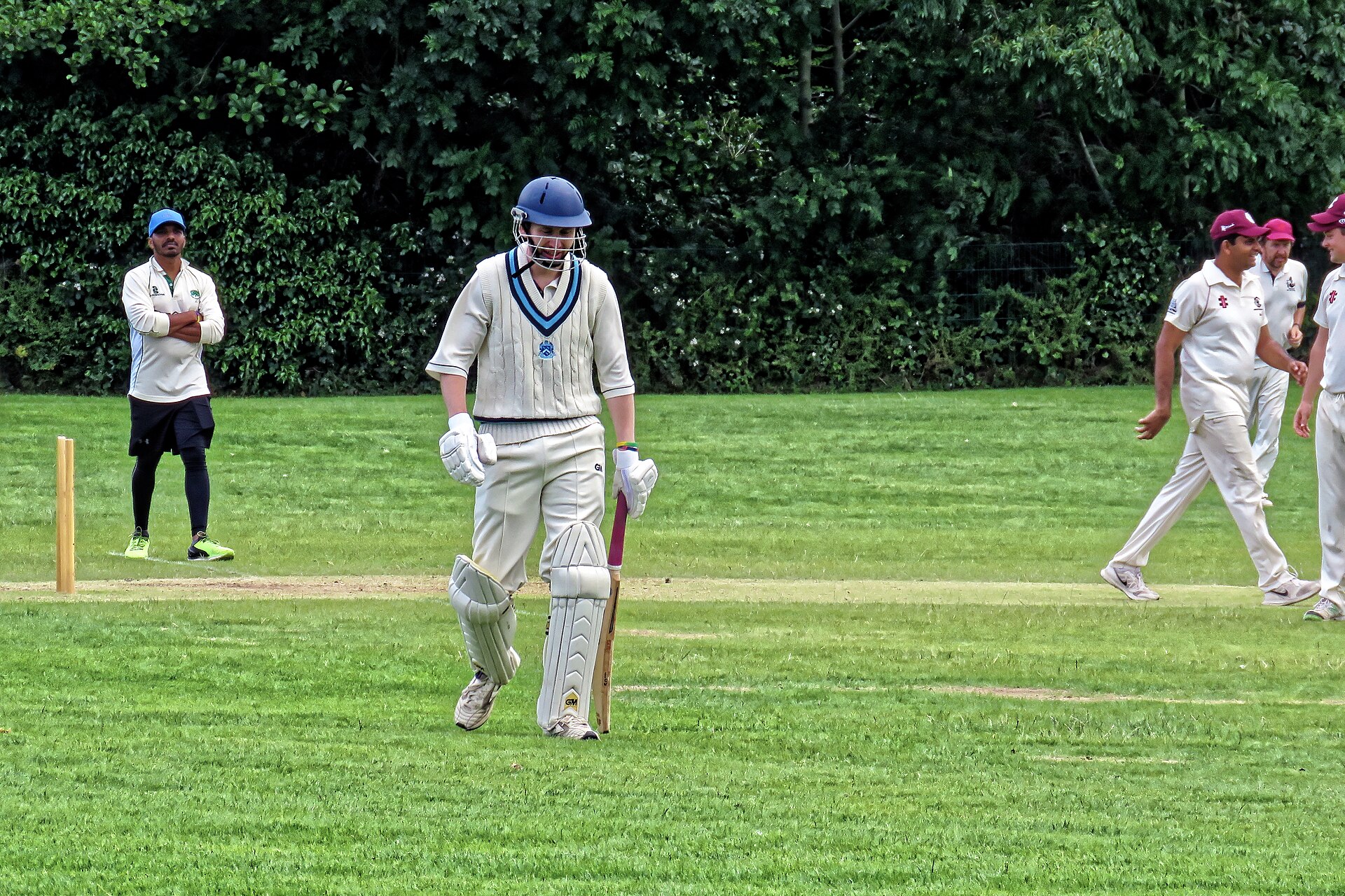 Old Finchleians Cricket Club v Highgate Taverners Cricket Club at Finchley, London, England 09