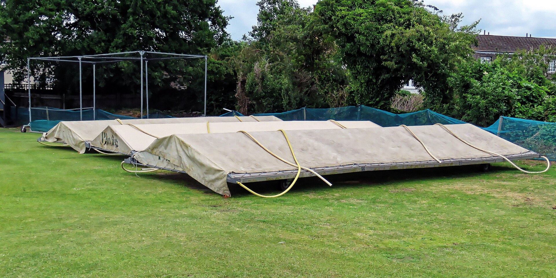 Chingford Cricket Club pitch covers, Chingford, Essex